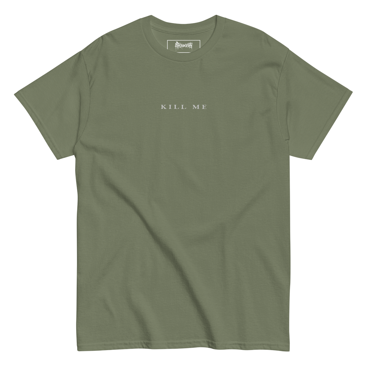 KILL ME Embroidered T-Shirt (White Logo)